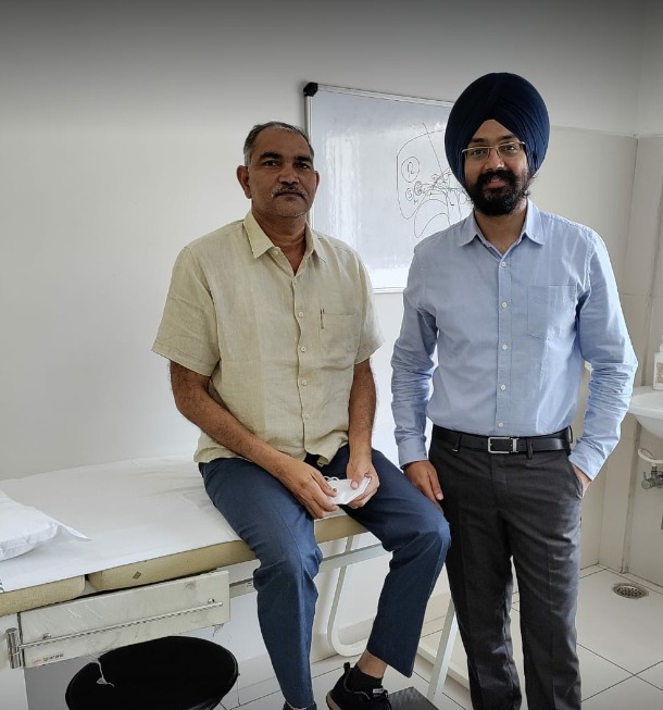 Kishore Naidu with Dr. Sahota