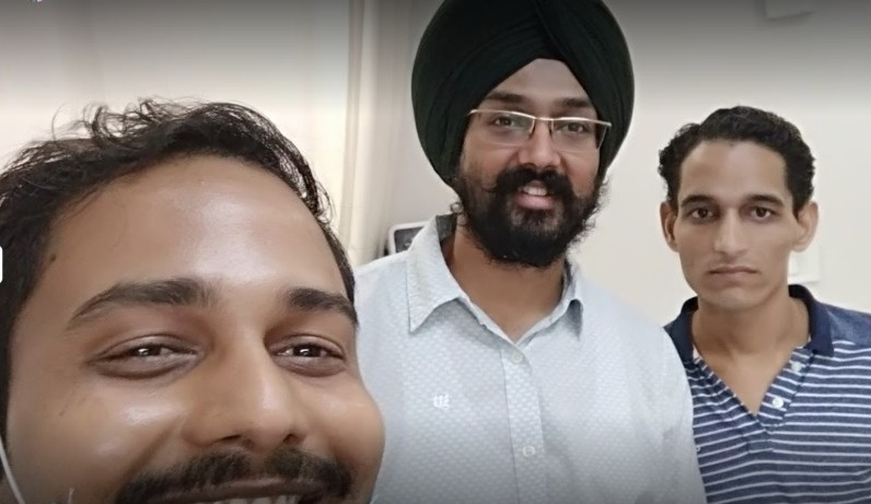 Prashant Asati with Dr. Sahota